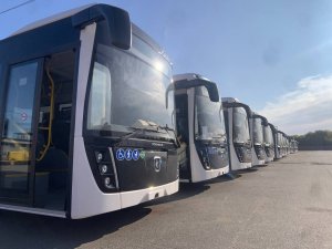 11 сентября полностью низкопольные автобусы НефАЗ 5299-40-57 прибыли в Омск в полном составе!